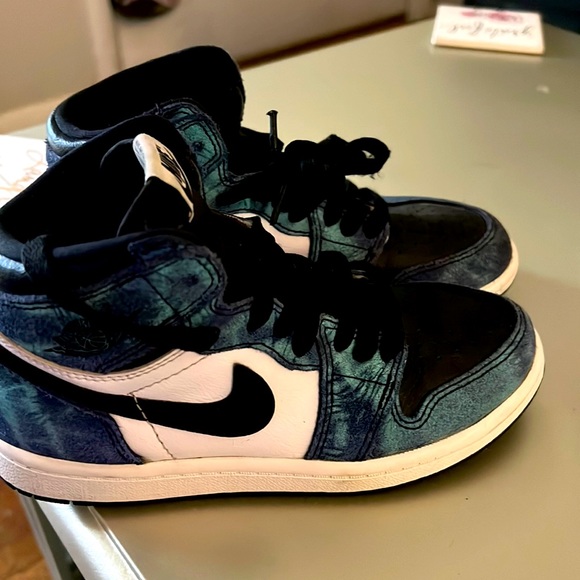 This is a kids shoe retro tye dye Jordan